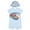 Pastel blue, variant on Hot Wheels Romper and Bucket Sun Hat Outfit Set Newborn to Toddler