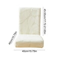 thumbnail image 3 of Funda de silla de poliéster lavable para sillas de comedor, oficina y restaurante, elástica, resistente a las manchas, en gris, beige, verde, café, 1 pieza, 3 of 7
