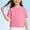 Watermelon Red, variant on ZOYOEN Girls Cotton T Shirts- Casual Summer Soft Short Sleeve Kids Basic Tees Purple Size 10-12