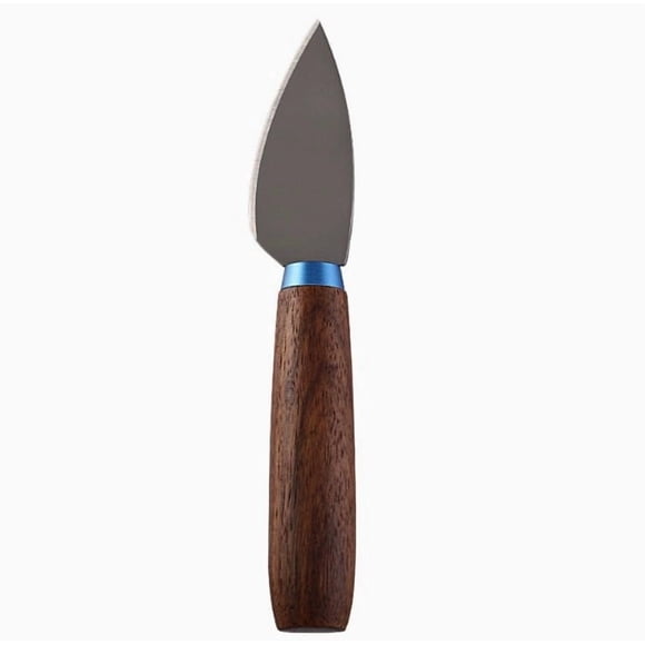 Cuchillo for queso con mango de madera floral | Cubiertos occidentales | Raspador de mantequilla | Juego de cubiertos profesional Juego de cuchillos for queso de aleación de titanio de alta gama |