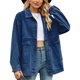 thumbnail image 2 of Chaqueta casual para mujer, chaqueta abotonada para mujer, chaqueta holgada para mujer, chaqueta abotonada, ropa de abrigo de alto rendimiento, 2 of 6