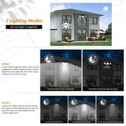 333LED 2PC LED Solar Lights Outdoor Waterproof Motion Sensor Security Wall Lamp