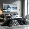 thumbnail image 3 of HFDF White Canvas Wall Art Black Wall Decor Landscape Pictures for Livg Room Bird Bedroom Decor Tree Modern Artwork Decoration 18x12inch Framed, 3 of 6