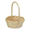 thumbnail image 2 of Contemporary Home Living 8" Beige Traditional Round Storage Basket with Handle, 2 of 3