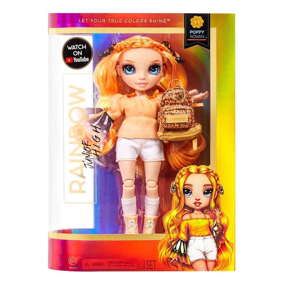 Rainbow High Jr High Poppy Rowan- 9-inch ORANGE Fashion Doll