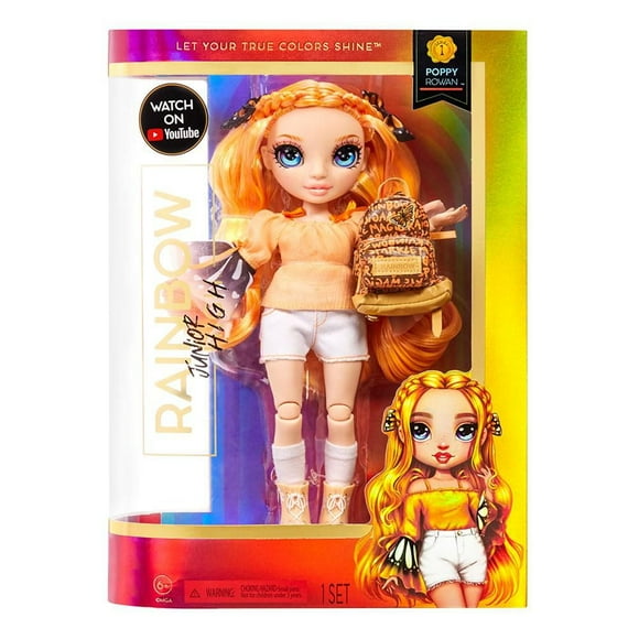 Rainbow High Jr High Poppy Rowan- 9-inch ORANGE Fashion Doll