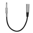 thumbnail image 2 of Cable femenino macho a xlr de 6.35 mm, Menos Interferencia del adaptador de audio de 30 cm de longitud resistente a la corrosión de Bajo ruido para el úpos de altavoces, 2 of 7