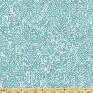 Japanese Wave Fabric by The Yard Cartoon Ocean Upholstery Fabric Fishing  Boat Nautical Outdoor Fabric for Quilting Splash Spray Adventure Theme