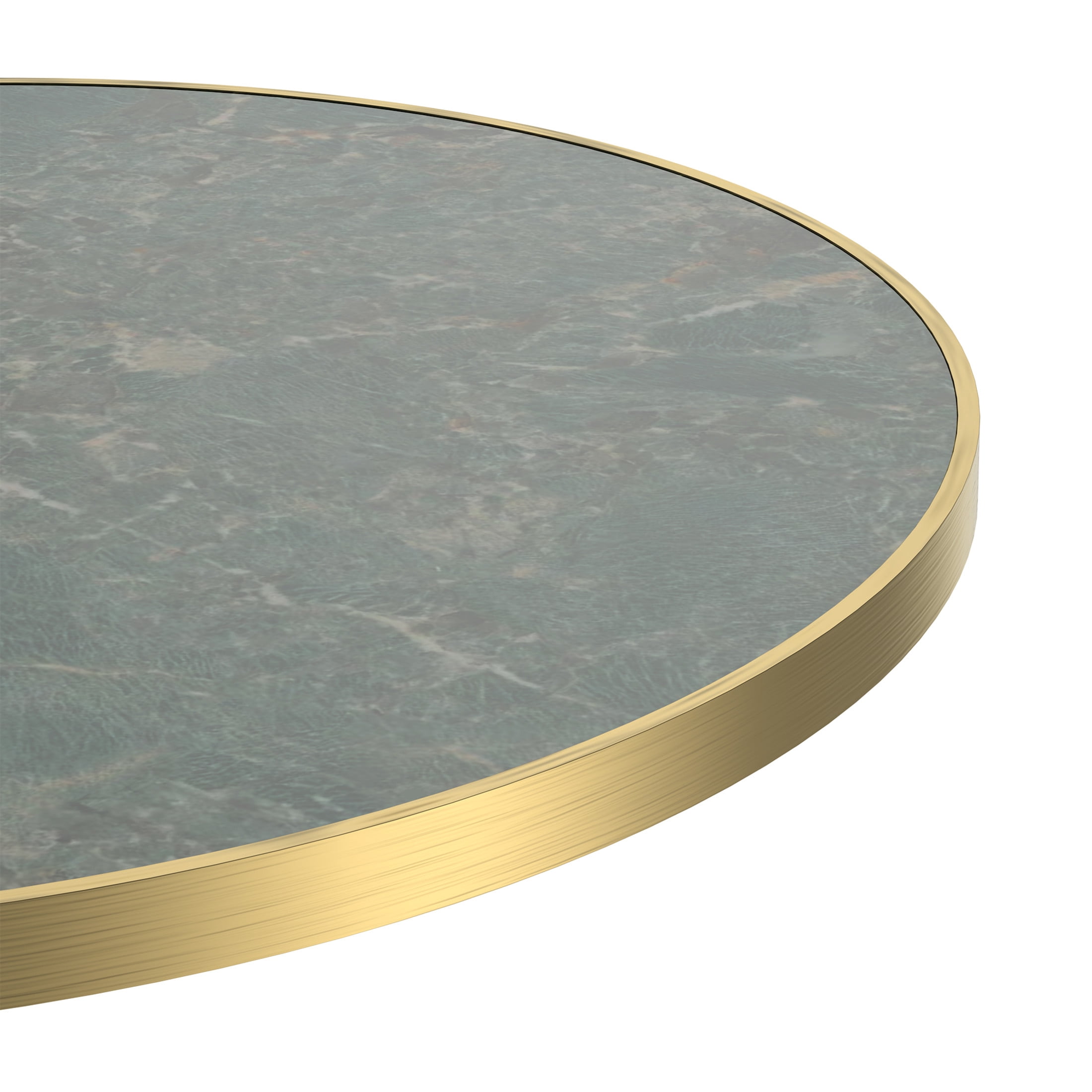 Noble House 31.5" Round Dining Table with Faux Marble Top, Luxury Bistro Table with Stainless Steel Legs, Gray & Gold