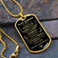 thumbnail image 2 of Gift For Husband - Because Of You - Dog Tag - Graphic Military Dog Tag Necklace (Optional Personalized Engraving), 2 of 5