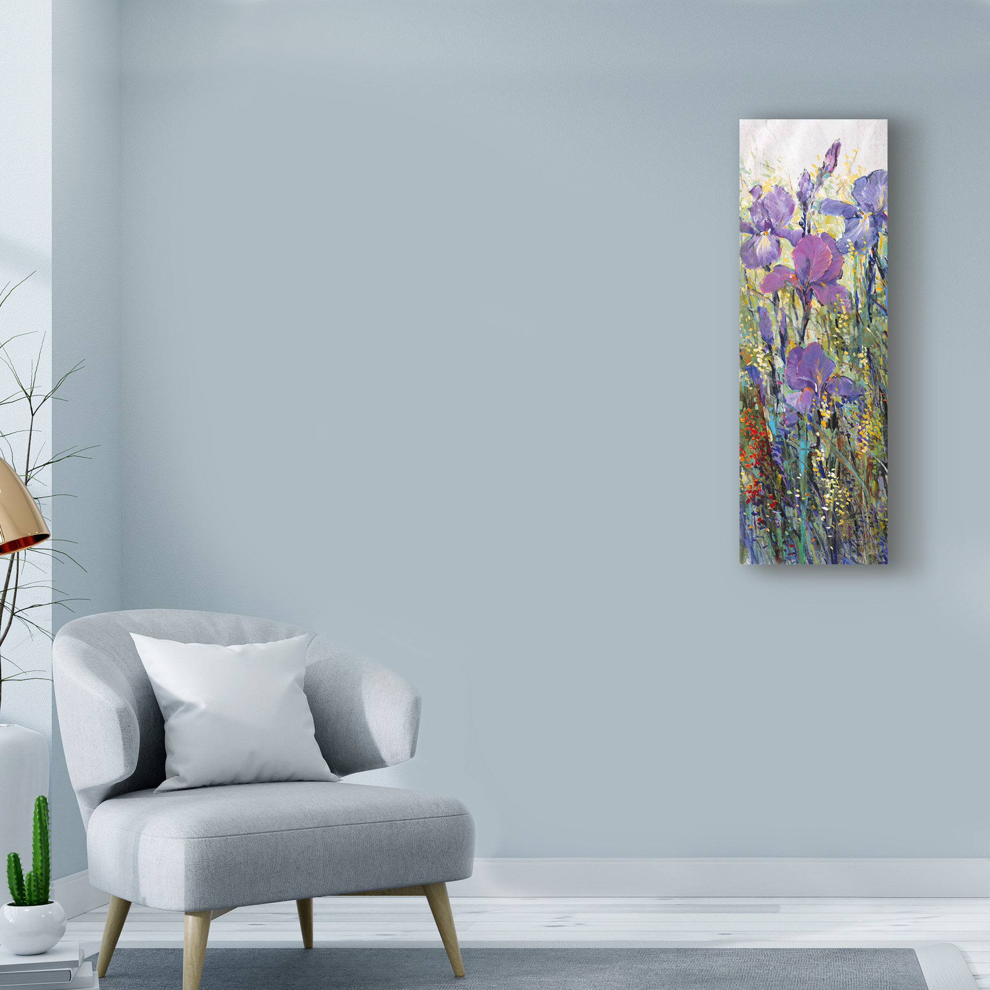 Trademark Fine Art 'Iris Field I' Canvas Art by Tim OToole