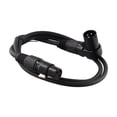 thumbnail image 3 of Right Angle Xlr Male To Female 3Pin Mic Cord Mixer Microphone Speaker Power Amp 1M, 3 of 9