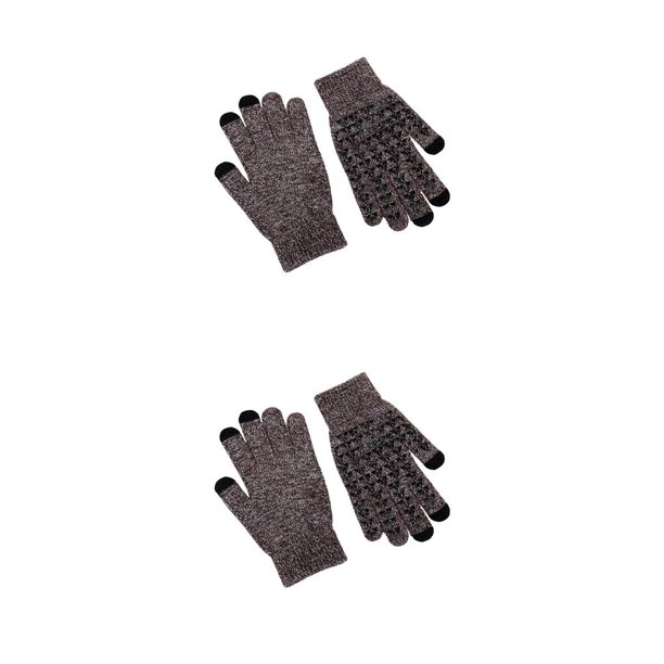 Jumpingount Guantes de punto Invierno Mujer Hombre Calentamiento de manos Cubierta Ropa Accesorio Térmico Pantalla táctil Tejido Dedos completos Guante tipo 15 2piezas Jumpingount CBP267247