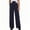 C587 Navy, variant on CONZONE Little Girls Back To School Pants Straight Leg Stretchy Pants for Girls High Elastic Waist Lightweight Fall Trousers with Pockets Size 5-6 Years