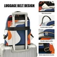 thumbnail image 3 of FORMRS Mini Backpack Purse for Women Travel Daypack Casual Shoulder Bag, Blue Abstract Wavy, 3 of 7