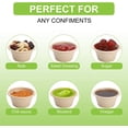 thumbnail image 6 of 2 oz Compostable Portion Cups,200 Pack Disposable Souffle Cups,Biodegradable Condiment Cups,Bagasse Fiber Sample Portion Cups,Sample Cups Tasting Cups for Jello Shot,Souffle,Condiment,Sauce (White), 6 of 7