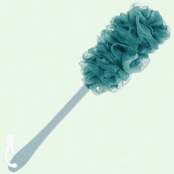 Loofah Back Scrubber with Long Handle, Soft Bath Mesh Sponge for Men Women Elderly Kids Skin Exfoliating