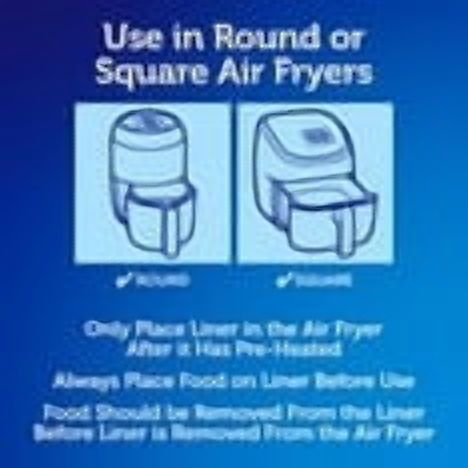 Reynolds Kitchens Unbleached Parchment Air Fryer Liners, 150 ct- With Paper Towel By OMA