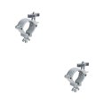 thumbnail image 2 of Justharion Durable Alloy Wrap Around Clamp for Club Exhibition Event Stylish Lighting Hook Mount Silver T master 2Set, 2 of 6