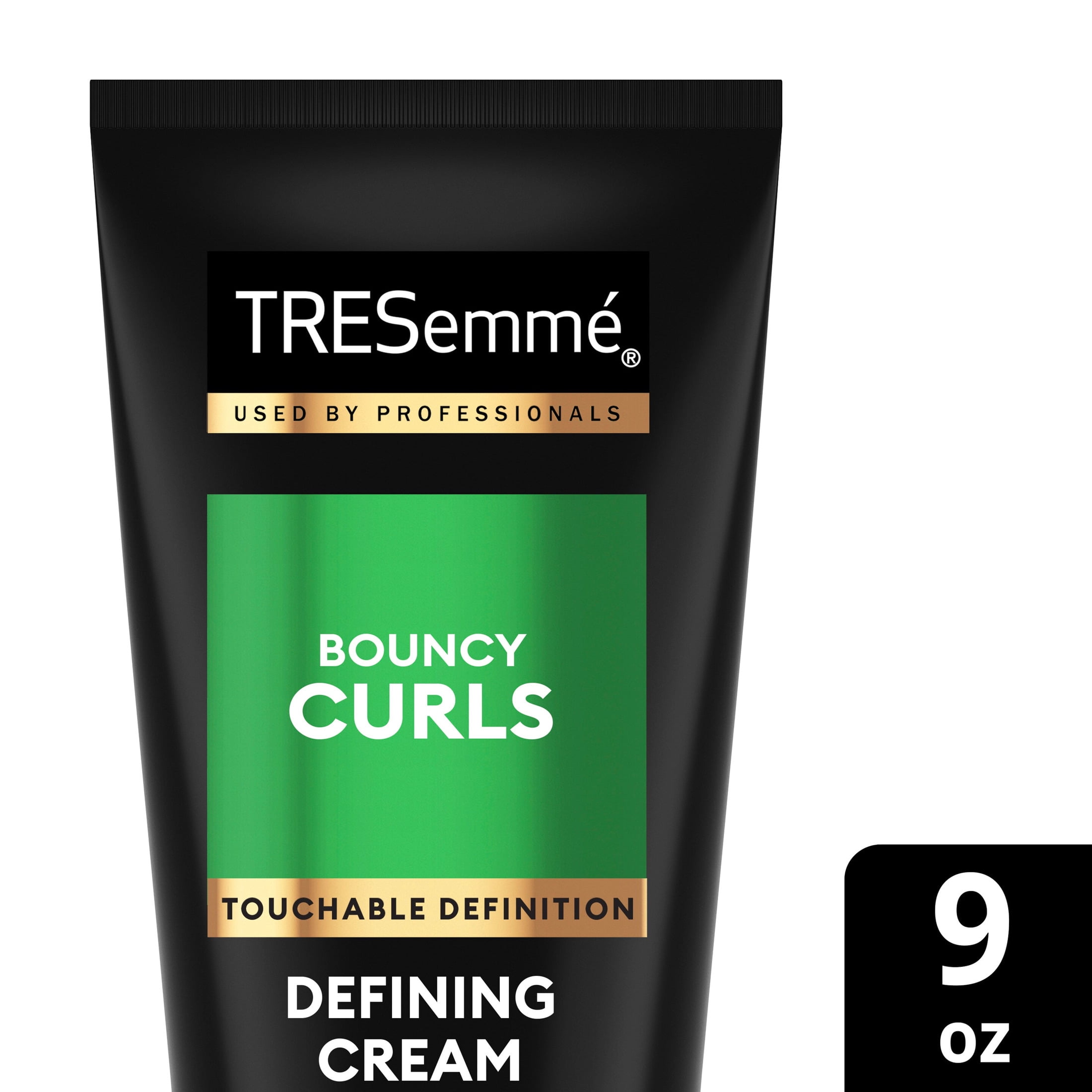 TRESemmé Defining Cream for Lightweight + Curl Control + Humidity Protection, Bouncy Curls with Peptide Blend, 9 fl oz