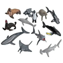 JWQFBC 12x Realistic Whale Shark Figurine Plastic Animal Model Marine Animals Figure Statues Playset Party Supplies Educational Toy Collection