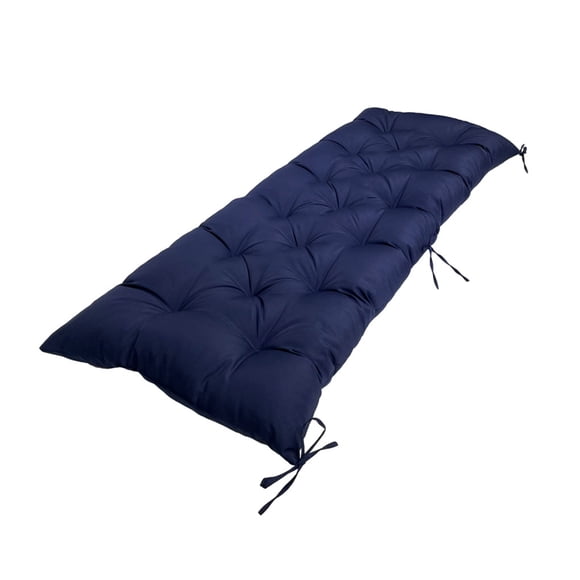 Cojín impermeable Matsuzay de poliéster para banco Azul marino 120*50*8CM