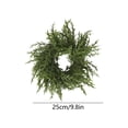 thumbnail image 3 of UNLLLL Mini Candle Ring Wreath, Artificial Greenery Christmas Table Centerpiece, Plastic Garland for Candles 3 to 4 Inch, for Mantel Shelf and Holiday Table Decor, B, 3 of 7