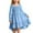 Blue*, variant on RUTAYY Children Girls Dress Solid Color Square Neck Flutter Sleeve and Flared Hem Ruffle Trim Boho Length Party Fashion Travel Dresses