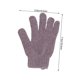 thumbnail image 2 of Exfoliating Bath Gloves DualSided Reversible Design Stretchy Fit Body Scrub for Men and Women Purple, 2 of 4