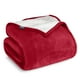 thumbnail image 1 of Manta de Cama de Felpa Sherpa Bare Home Reversible Liviana Tamaño King Roja, 1 of 6