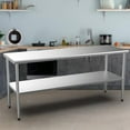 36'' x 24'' Stainless Steel Table for Prep & Work Commercial Worktables