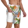 thumbnail image 2 of Kdxio Gnome And Surfing Print Men'S Swim Trunks With Compression Liner 7 Inch Inseam Quick Dry Swim Shorts, 2 of 7