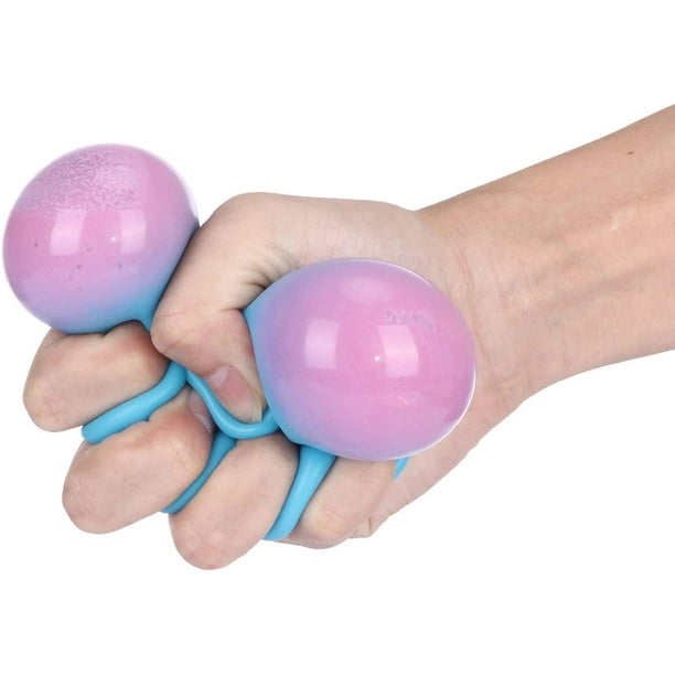 5PC Balles Anti-Stress, Jumbo Squeeze-a-Ball Anti-Stress Ball Fidget-Toy,  Squeezing Balle Anti-Stress pour Enfants, Soulagement du Stress Exercice  Sensoriel Hand Ball pour Adultes, Fidgets Squishy-a-Toy Gifts 