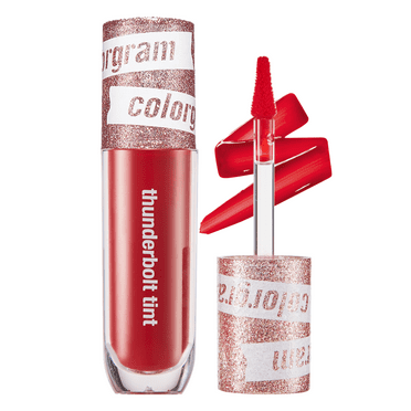 COLORGRAM Thunderbolt Tint Lacquer 08 Crush Tok | Korean Lip Tint Stain w/ Argan Oil for Lip Makeup | Moisturizing & Hydrating Lip Tint Long Lasting | Korean Lip Gloss Liquid Lipstick (0.2 fl oz.)