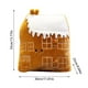 thumbnail image 3 of Cojín de felpa Sherpa con diseño de casa de jengibre en color marrón y blanco de invierno, cojines de algodón bordados con Feliz Navidad, almohada navideña, casa de nieve, decoraciones navideñas para, 3 of 7