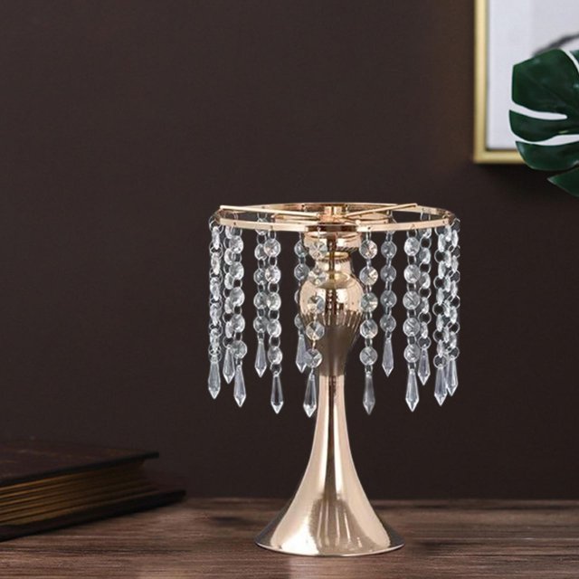 Soporte versátil para arreglos florales, centro de mesa, soporte para flores, florero, soporte de flores de cristal para el aniversario de la sala de de una sola capa. perfecl Centros de mesa para bodas