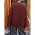 thumbnail image 3 of Womens Long Sleeve Cardigan Sweaters Button Down Knit Outerwear Oversized Chunky Open Front Coats, 3 of 6