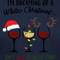 thumbnail image 3 of CafePress - I’M Dreaming Of A Red Christmas Wine T Shirt - Women's Traditional Fit Dark T-Shirt, 3 of 4