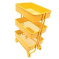 thumbnail image 3 of 1/12 aleación de 3 niveles, estante de almacenamiento, exhibición, casa de , decoración de habitación, accesorios Amarillo CUTICAT Estante de almacenamiento de casa de muñecas, 3 of 8