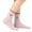 A-Pink78, variant on Yuanlong Womens Socks Ruffled Bow Detail Ribbed Knitted Mid-Calf Socks Elegant Comfortable For Everyday Wear Crew Socks