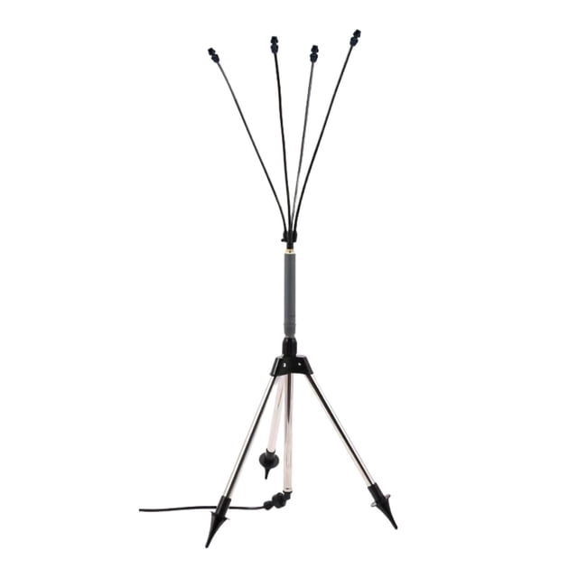 nebulización portátil y ajustable para exteriores, ideal para jardines y patios traseros.