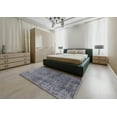 thumbnail image 4 of Ahgly Company Indoor Round Mid-Century Modern Gray Oriental Area Rugs, 4' Round, 4 of 6