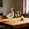 thumbnail image 2 of Grey Goose Glass Vodka Bottle 11.84oz/350ml, 3D Goose Shape Liquor Bottle with Gift Box for Home Bar Father's Day, 2 of 9