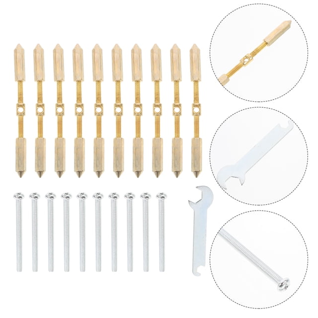 WRISTBIQUE 10Sets Durable Golden Electrical Box Repair Lever with Precision Made Socket Rod