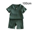 thumbnail image 6 of Kids Short Sleeve Soft Gauze Fabric Breathable Summer Set - Boy and Girl Short Sleeve T-shirt Suit, 6 of 7