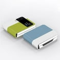 thumbnail image 4 of Frusde Compatible with Samsung Galaxy Z Flip 5 Leather Case Slim Shockproof Fashion Case for Men Women-Light Green, 4 of 5