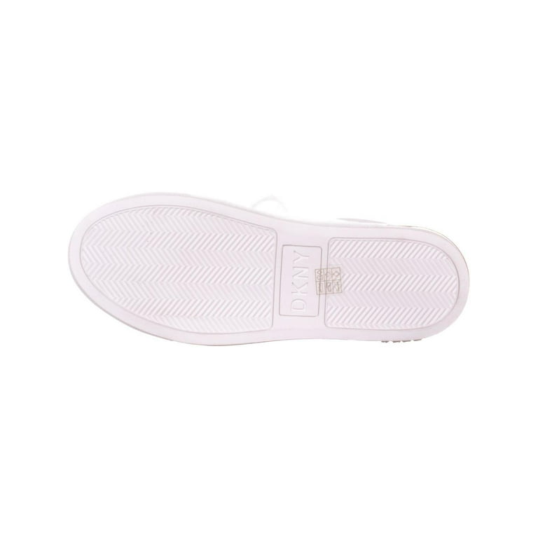 Womens DKNY Court Lace Up Sneakers White Leather Walmart