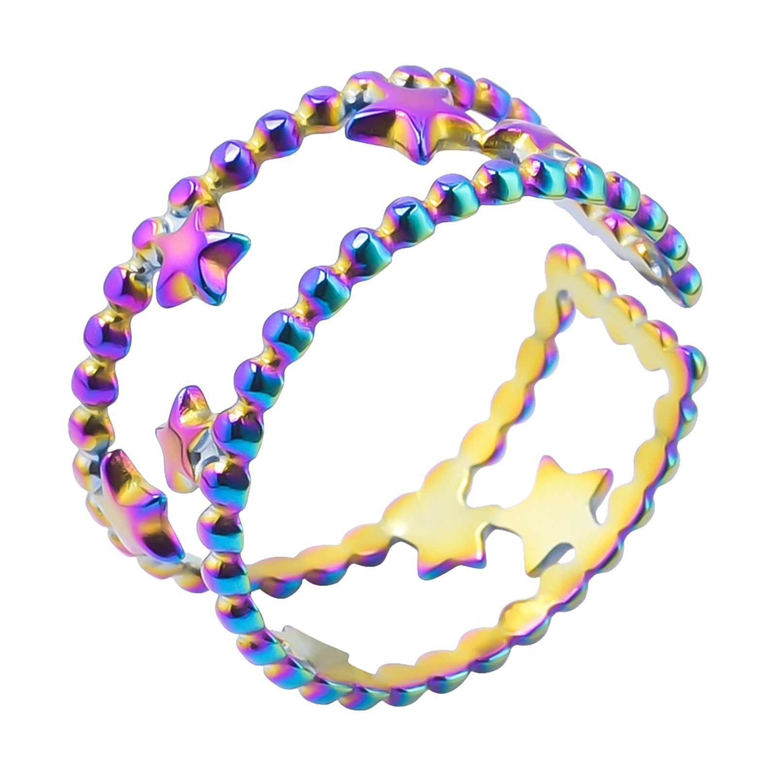 BNNG Vintage Open Rings For Women Female Fashion Personality Ring Simple Ladies Finger Rings Cute Rings Set Personalized Open Rings For Women Adjustable Open Rings For Women