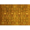 thumbnail image 1 of Ahgly Company Indoor Rectangle Abstract Yellow Modern Area Rugs, 5' x 7', 1 of 4