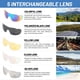 thumbnail image 3 of Gafas de ciclismo polarizadas para hombre y mujer, lentes deportivas anti-UV400 para bicicleta de montaña, con 5 lentes intercambiables, 3 of 5
